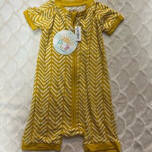 Little Sleepies Sunny Chevron Shorty Romper (old style)